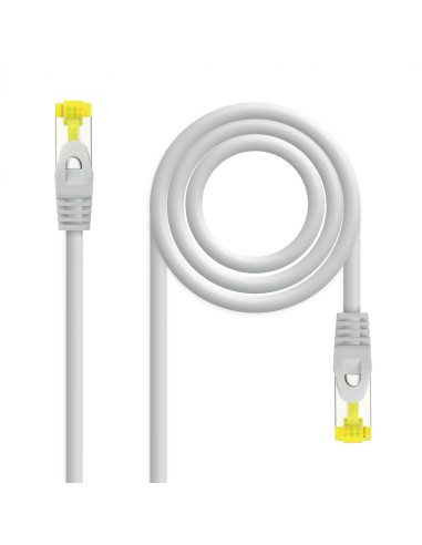 Nanocable Cable de red latiguillo RJ45 LSZH CAT.6A SFTP AWG26, Gris,