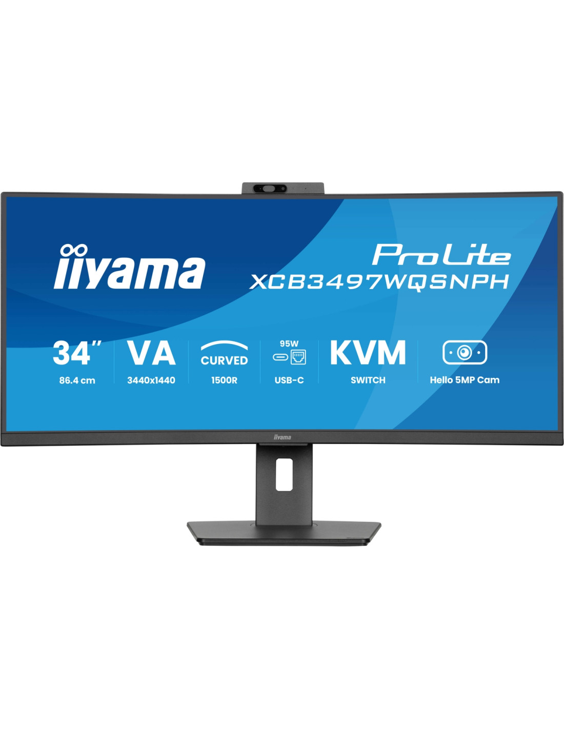 iiyama ProLite XCB3497WQSNPH-B1 pantalla para PC 86,4 cm (34") 3440 x 1440 Pixeles Negro