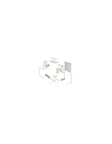 Savio SIGMA X1 WHITE carcasa de ordenador Cubo Blanco