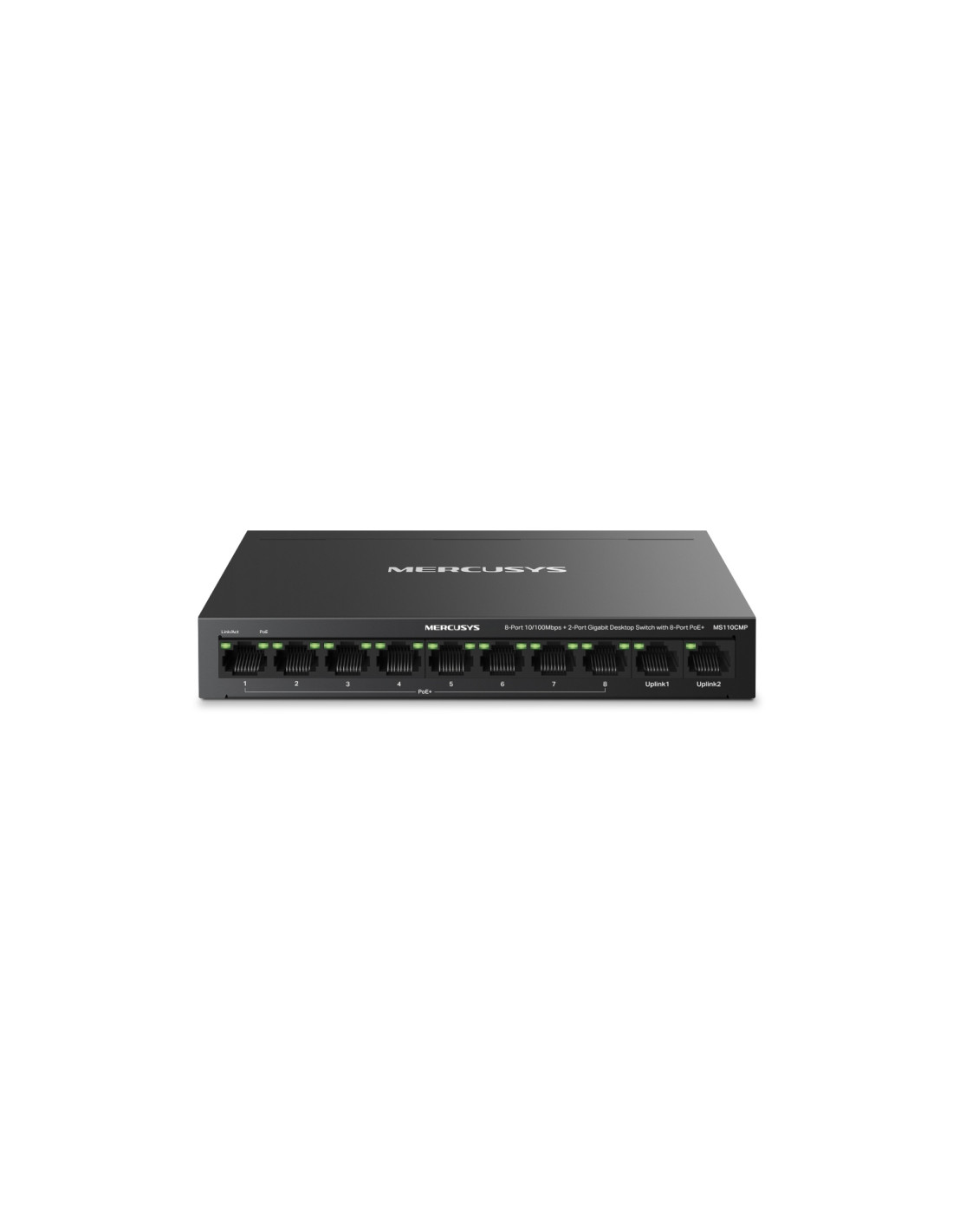 Mercusys MS110CMP switch Fast Ethernet (10/100) Energía sobre Ethernet (PoE) Negro