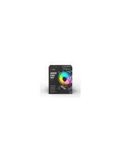 Savio FAN-01 4-pack 120mm ARGB fan including controller and remote control Carcasa del ordenador Ventilador Negro 2