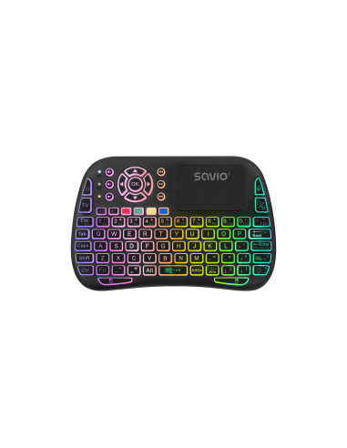 Savio SAVMKW-04 teclado para móvil QWERTY Inglés de EE. UU. USB Tipo C Negro