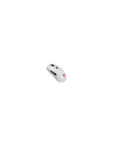 Savio RIFT WHITE gaming mouse RGB Dual Mode ratón Juego mano derecha Bluetooth + USB Type-C ??ptico 10000 DPI