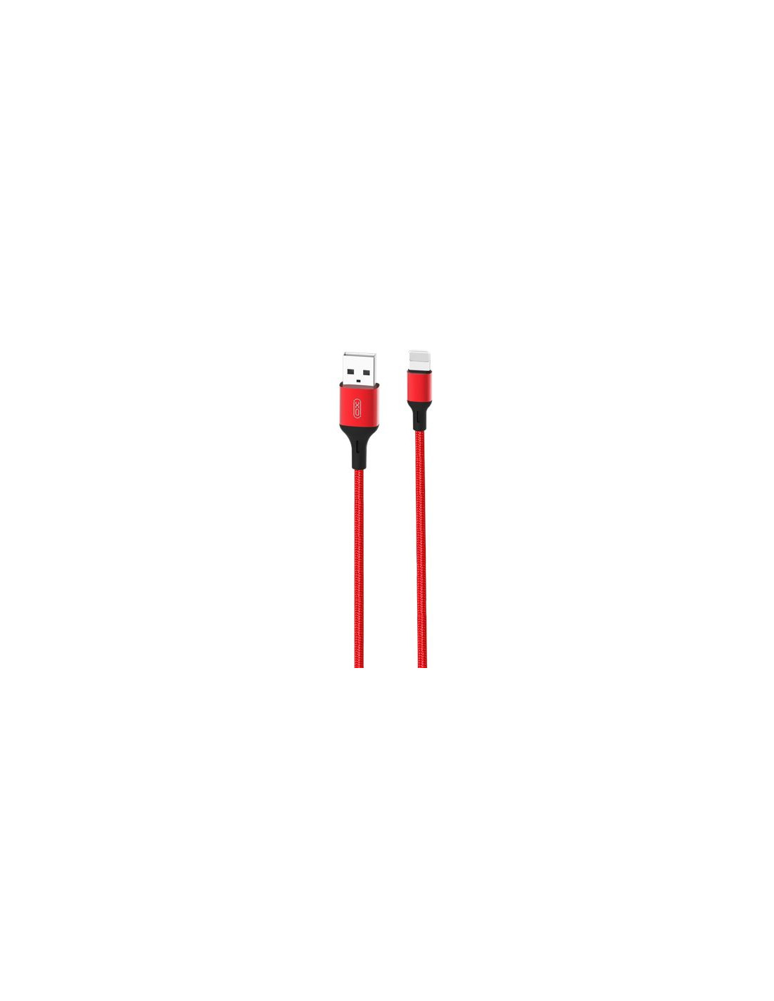 CABLE NB143 CORDON USB - LIGHTNING | 2.4A | 2 MTR | ROJO XO