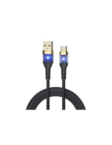 iggual Cable USB-A a tipo C 3A 100 cm trenzado LED