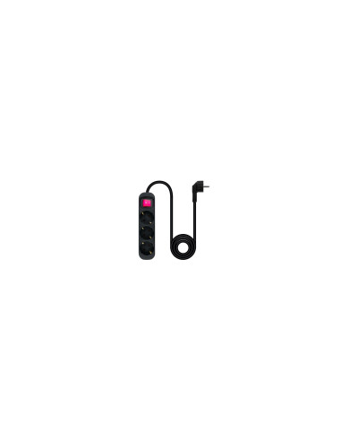 Nanocable Regleta de Enchufes con 3 Tomas con Interruptor, 1.4 m,