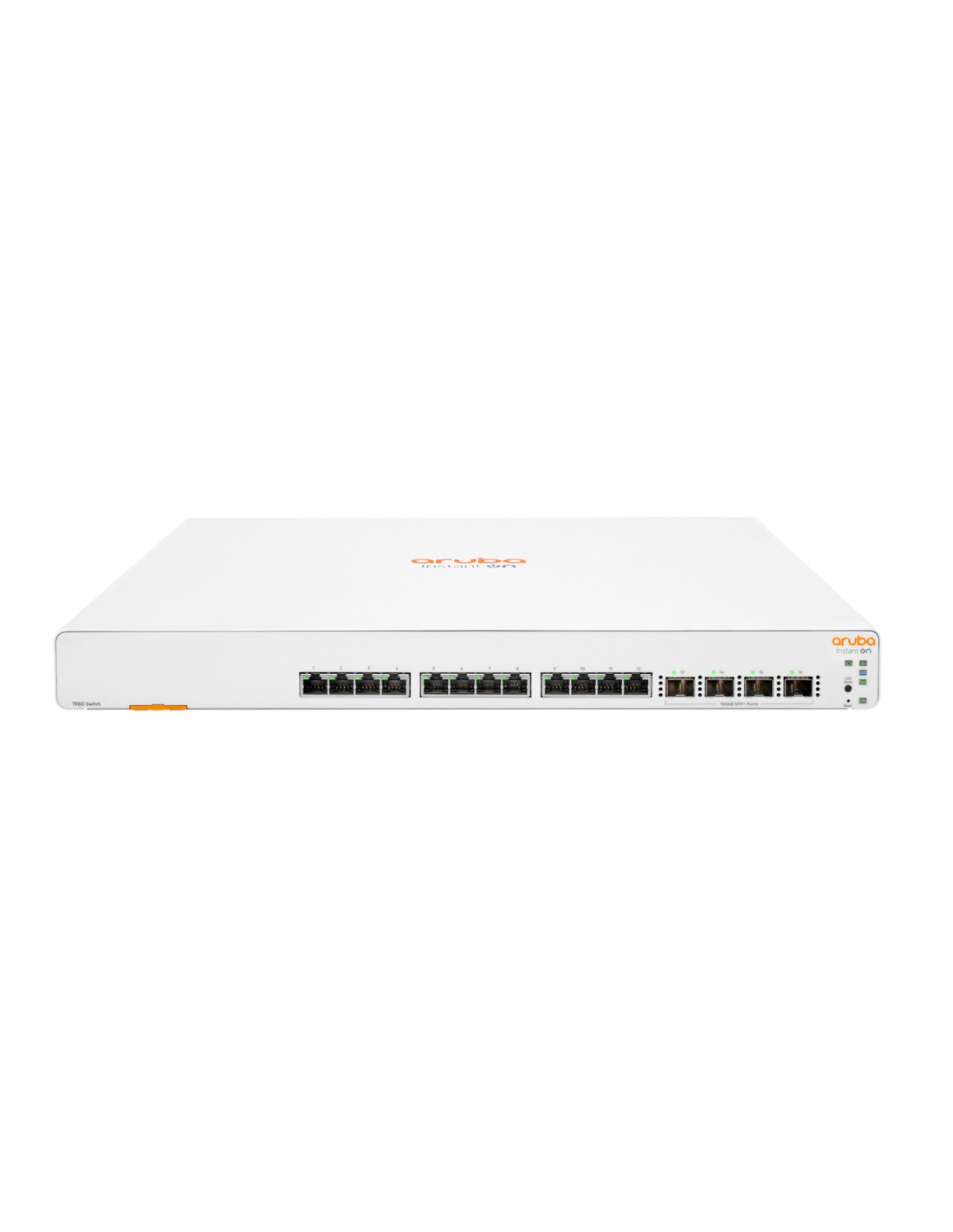 HPE Aruba Networking Aruba Instant On 1960 12XGT 4SFP+ Gestionado L2+ 10G Ethernet (100/1000/10000) 1U Blanco