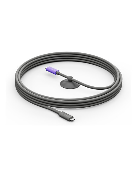 Logitech 952-000195 cable USB USB 3.2 Gen 2 (3.1 Gen 2) 5 m USB C Grafito, Violeta