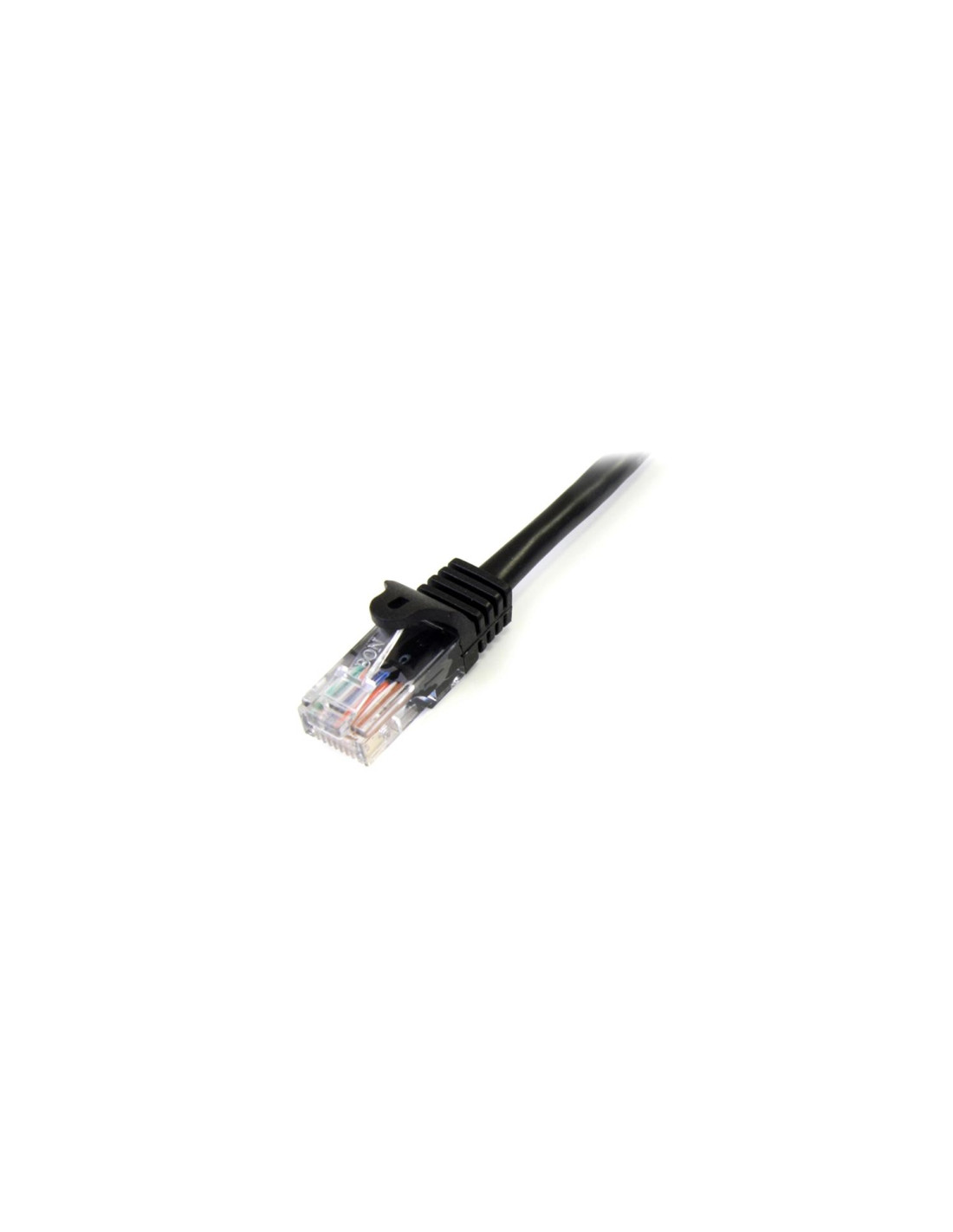 StarTech.com Cable de 3m Negro de Red Fast Ethernet Cat5e RJ45 sin Enganche - Cable Patch Snagless