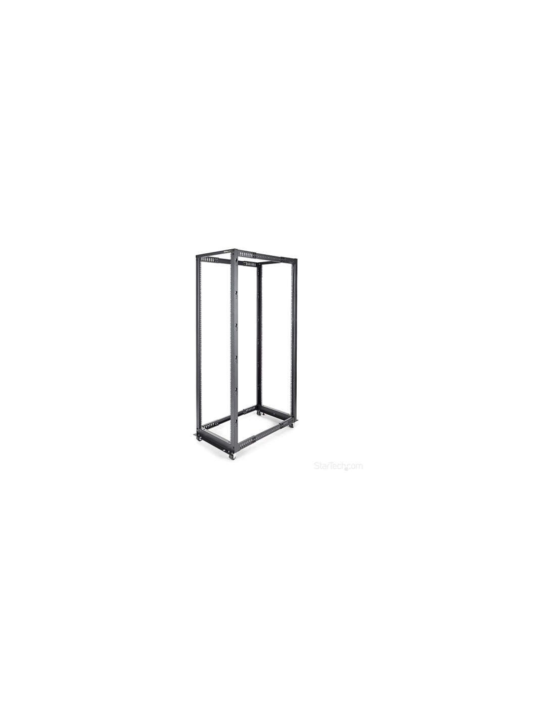 StarTech.com Rack Armario Bastidor Abierto de Servidores 4 Columnas 42U - Profundidad Ajustable - Con Ruedas