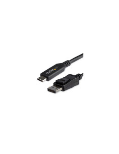 StarTech.com CDP2DP146B adaptador de cable de vÍ­deo 1,8 m USB Tipo C DisplayPort Negro