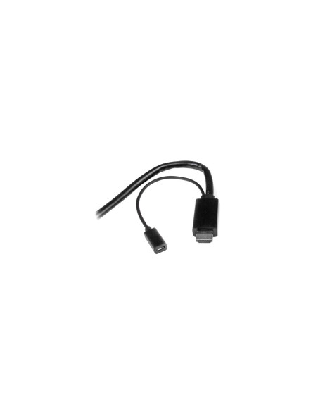 StarTech.com Cable Conversor HDMI, DisplayPort o Mini DisplayPort a HDMI de 2m - Adaptador DP y Mini DP Negro
