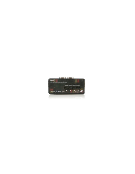 StarTech.com Juego de Conmutador Switch KVM 4 Puertos Vídeo VGA USB
