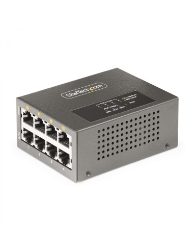 StarTech.com Switch PoE / PoE+ / PoE++ 802.3af/802.3at/802.3bt de 4 Puertos - 95W - 160W de Capacidad de Potencia - Inyector Pow