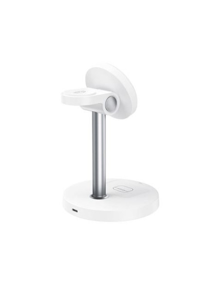 CARGADOR INALAMBRICO 3 EN 1 BLANCO