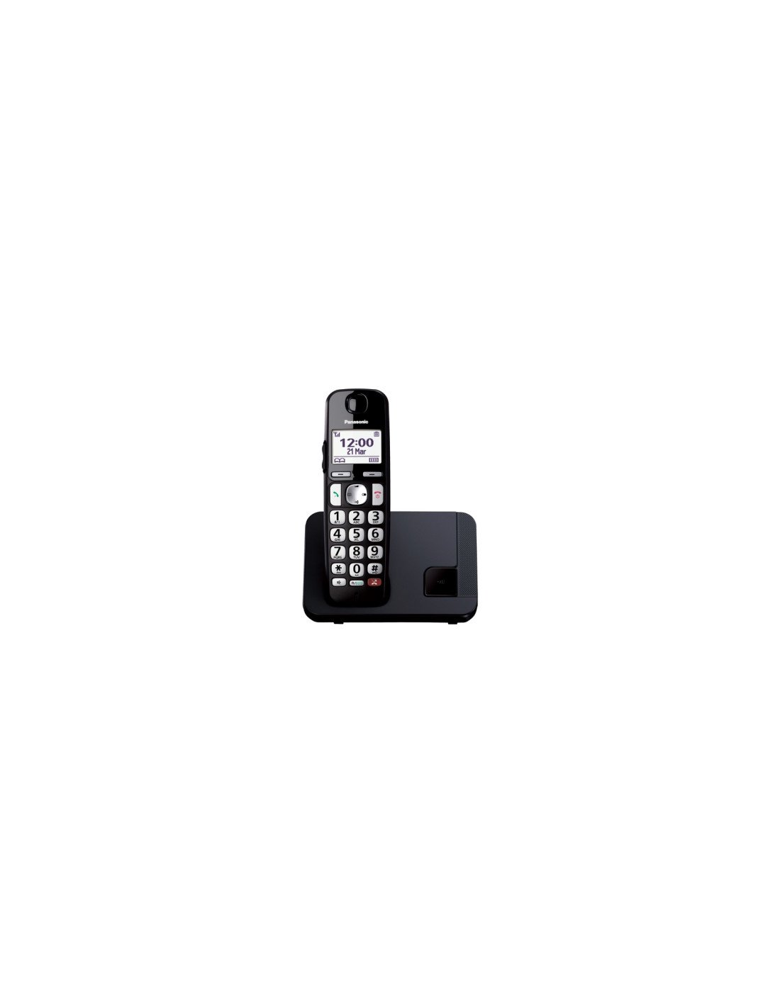Panasonic KX-TGE250 Teléfono DECT Identificador de llamadas Negro