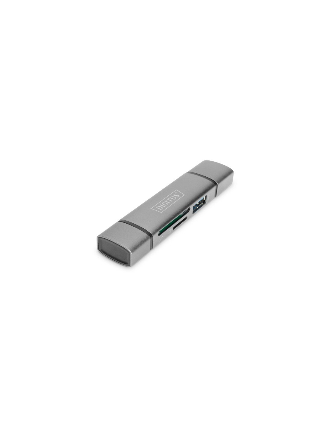 Digitus lector de tarjeta USB 3.2 Gen 1 (3.1 Gen 1) Type-A/Type-C Aluminio