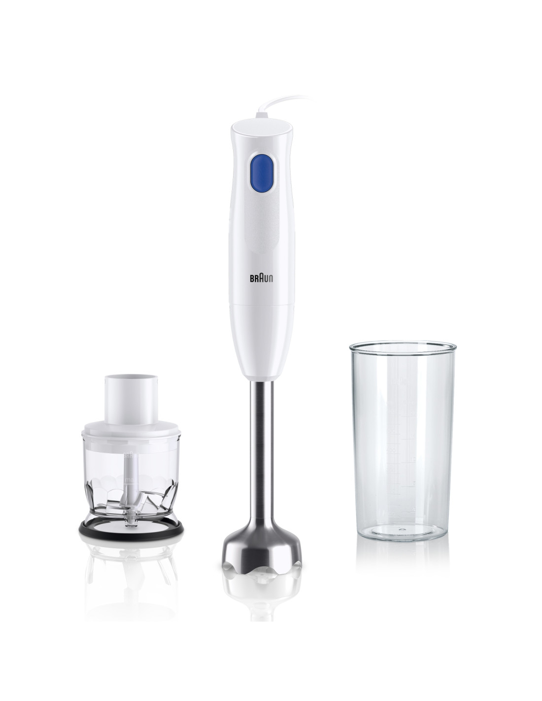 Braun MultiQuick 1 MQ10.2001M Batidora de vaso 450 W Blanco