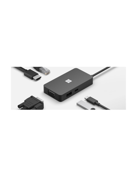 Microsoft 1E4-00003 Hub de interfaz usb tipo-c 5 puertos negro