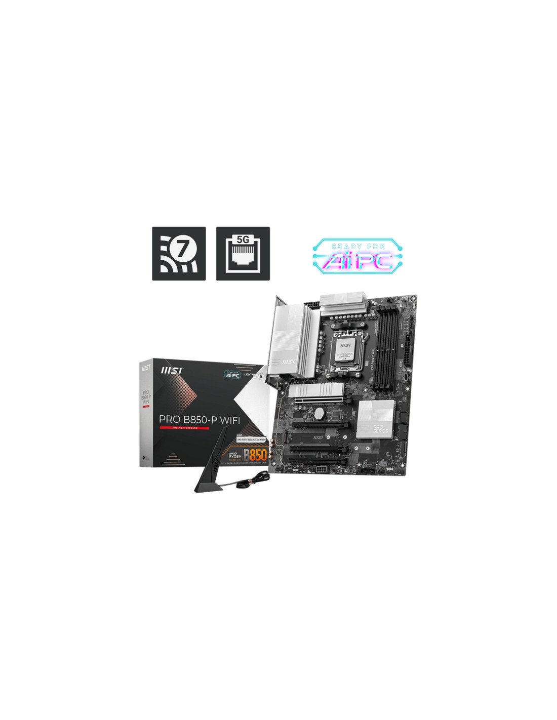 MSI PRO B850-P WIFI placa base AMD B850 Zócalo AM5 ATX