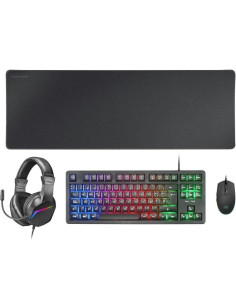 PACK GAMING TECLADO + RATÓN + AURICULARES + ALFOMBRILLA XXL MARS GAMING