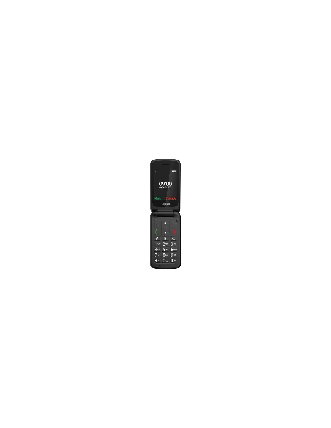 Gigaset GL595 7,11 cm (2.8") 114 g Negro Teléfono para personas mayores