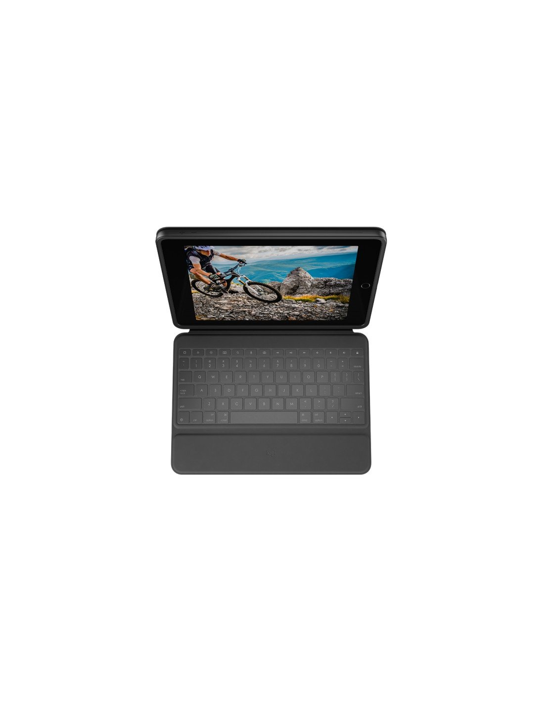 Funda tablet logitech con teclado rugged folio negro 920-009317