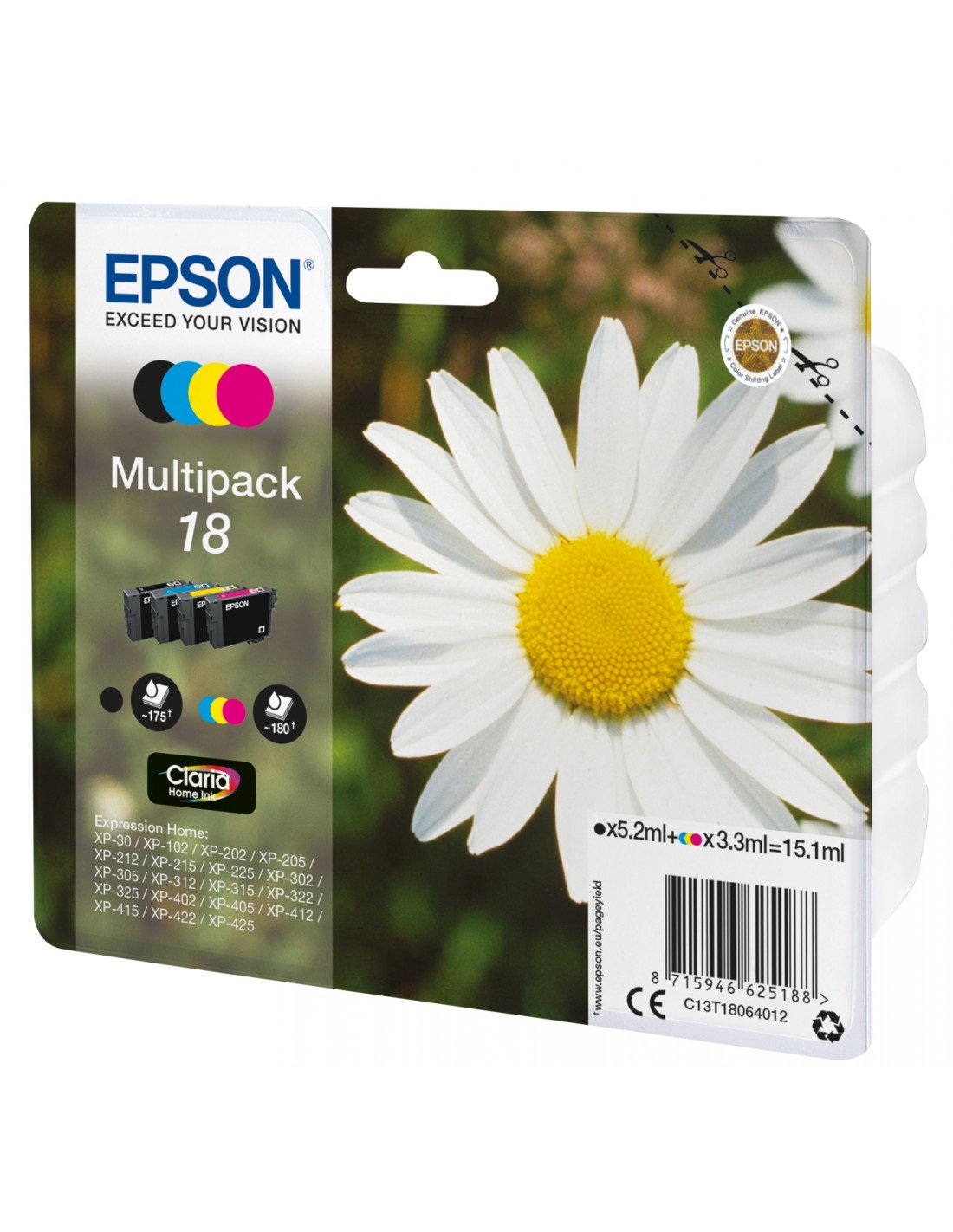Epson Daisy Cartucho de tinta Multipack 4 colores (etiqueta RF)