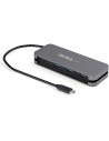 StarTech.com HUB de interfaz USB 3.2 Gen 1 (3.1 Gen 1) Type-C 5000 Mbit/s Negro, Gris