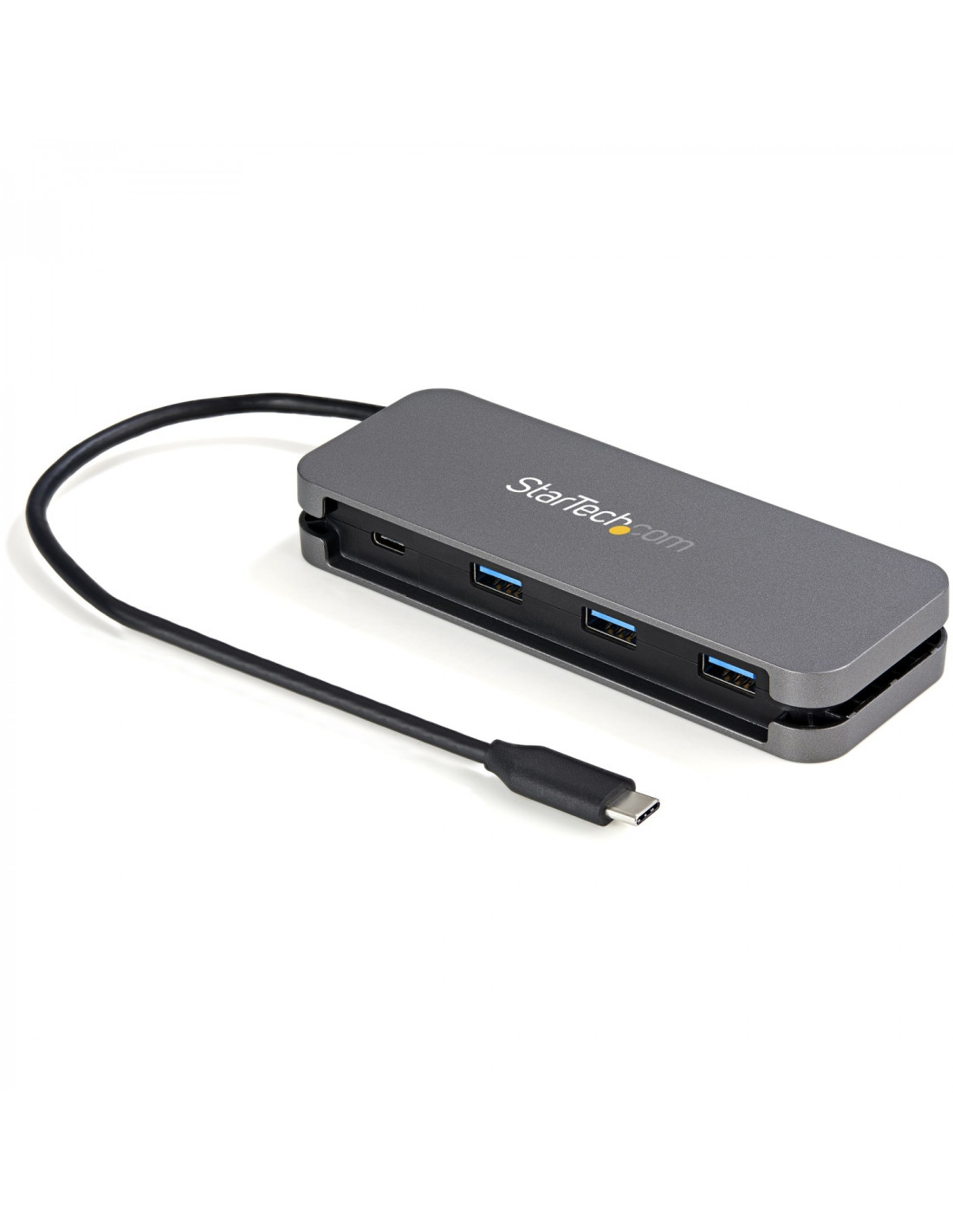 StarTech.com HUB de interfaz USB 3.2 Gen 1 (3.1 Gen 1) Type-C 5000 Mbit/s Negro, Gris