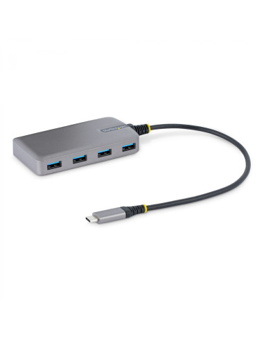 StarTech.com Hub USB de 4 Puertos USBA - USB 3.0 de 5Gbps - Alimentado por el Bus - Concentrador USB-C de 4 Puertos USB-A con Al