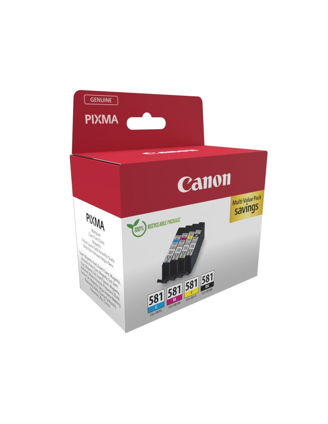 Canon 2103C007 cartucho de tinta 4 pieza(s) Original Negro, Cian, Magenta, Amarillo