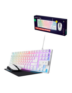 TECLADO + RATÓN INALAMBRICO + ALFOMBRILLA TRST GXT 794W GAMING BLANCO
