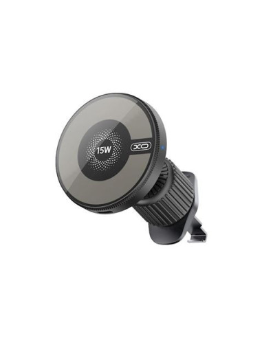 SOPORTE PARA TELEFONO MOVIL CON CARGA INALAMBRICA 15W NEGRO