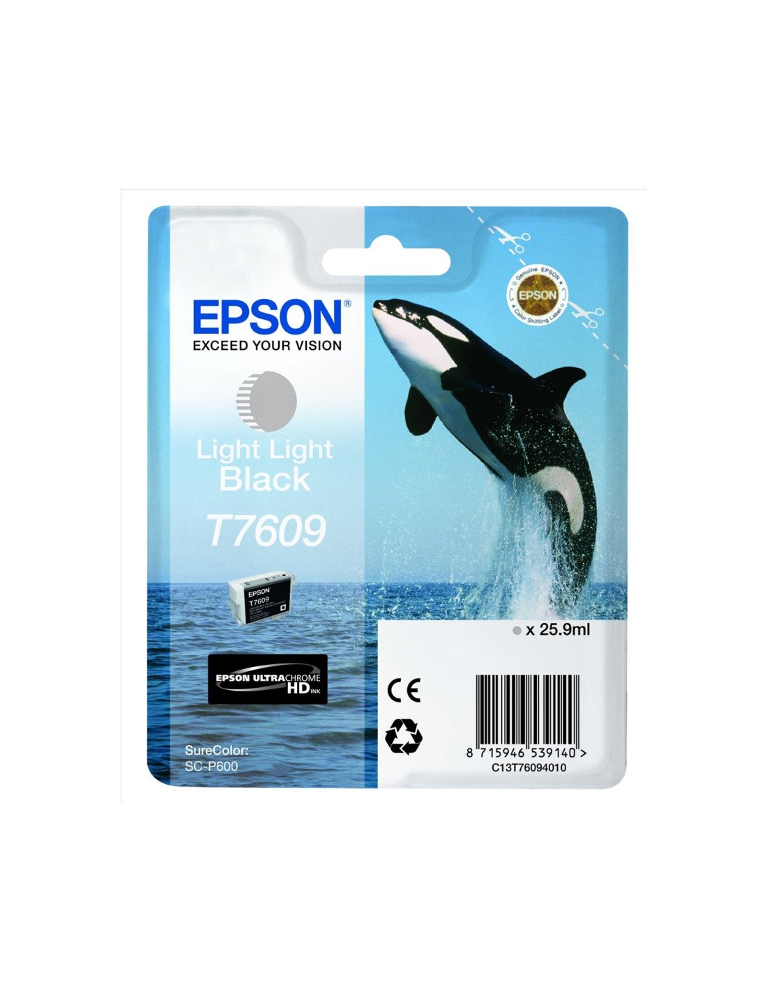 CARTUCHO EPSON T7609 GRIS CLARO C13T76094010