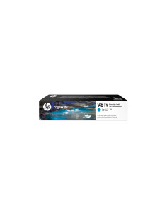 HP Cartucho original PageWide 981Y cian de alto rendimiento
