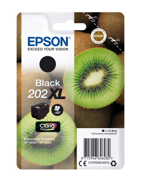 Epson Kiwi Singlepack Black 202XL Claria Premium Ink