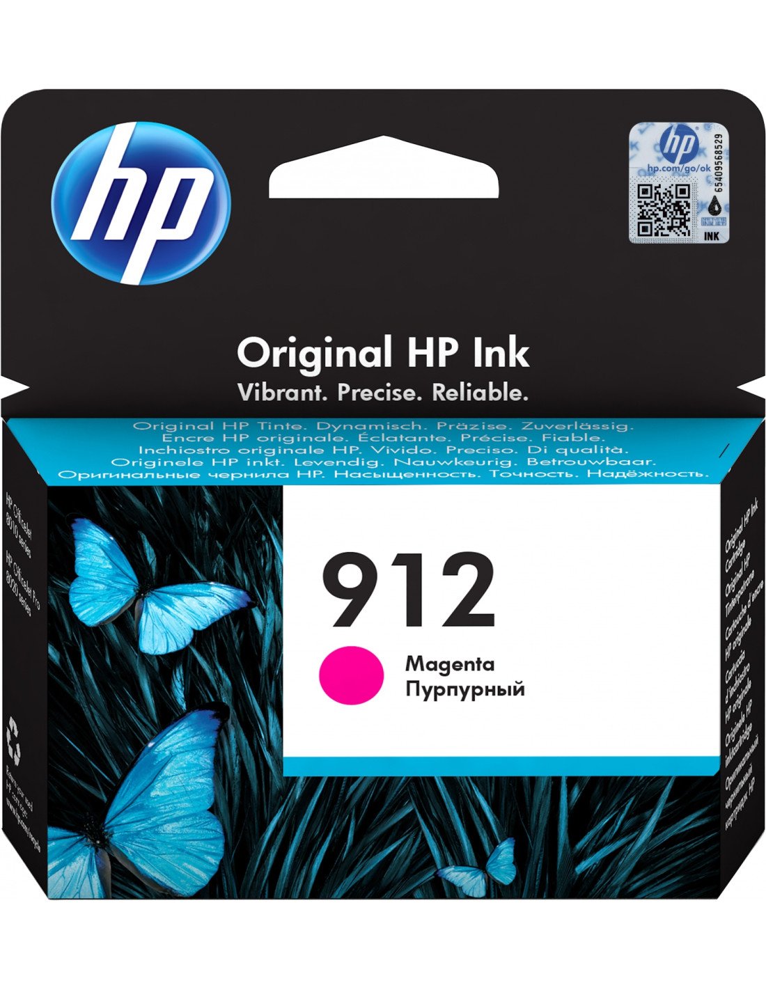 HP Cartucho de tinta Original 912 magenta