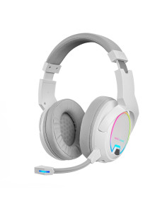 Mars Gaming MHW-100 Blanco, Auriculares Inalámbricos ARGB Flow,
