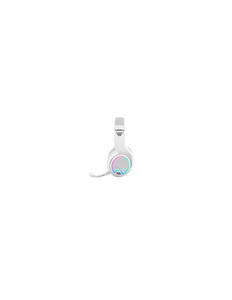 Mars Gaming MHW-100 Blanco, Auriculares Inalámbricos ARGB Flow,