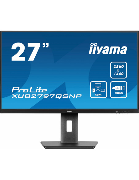 iiyama ProLite XUB2797QSNP-B1 pantalla para PC 68,6 cm (27") 2560 x 1440 Pixeles Wide Quad HD LED Negro