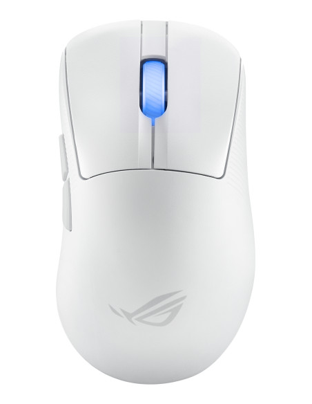 ASUS ROG Keris II Ace Wireless AimPoint White ratón Juego mano