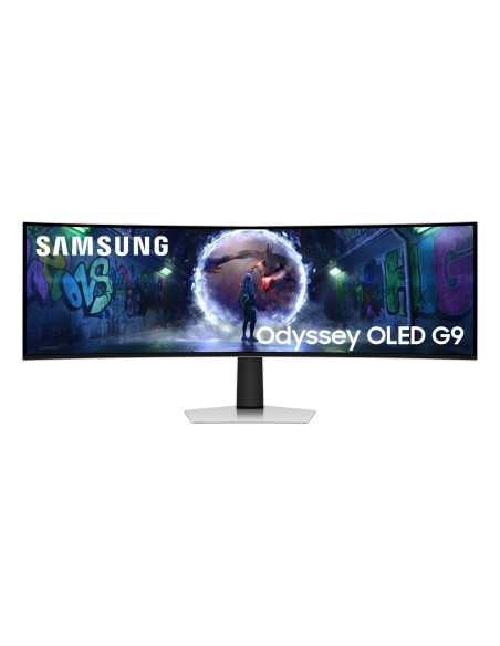 Samsung S49DG934SU pantalla para PC 124,5 cm (49") 5120 x 1440 Pixeles Dual QHD OLED Plata