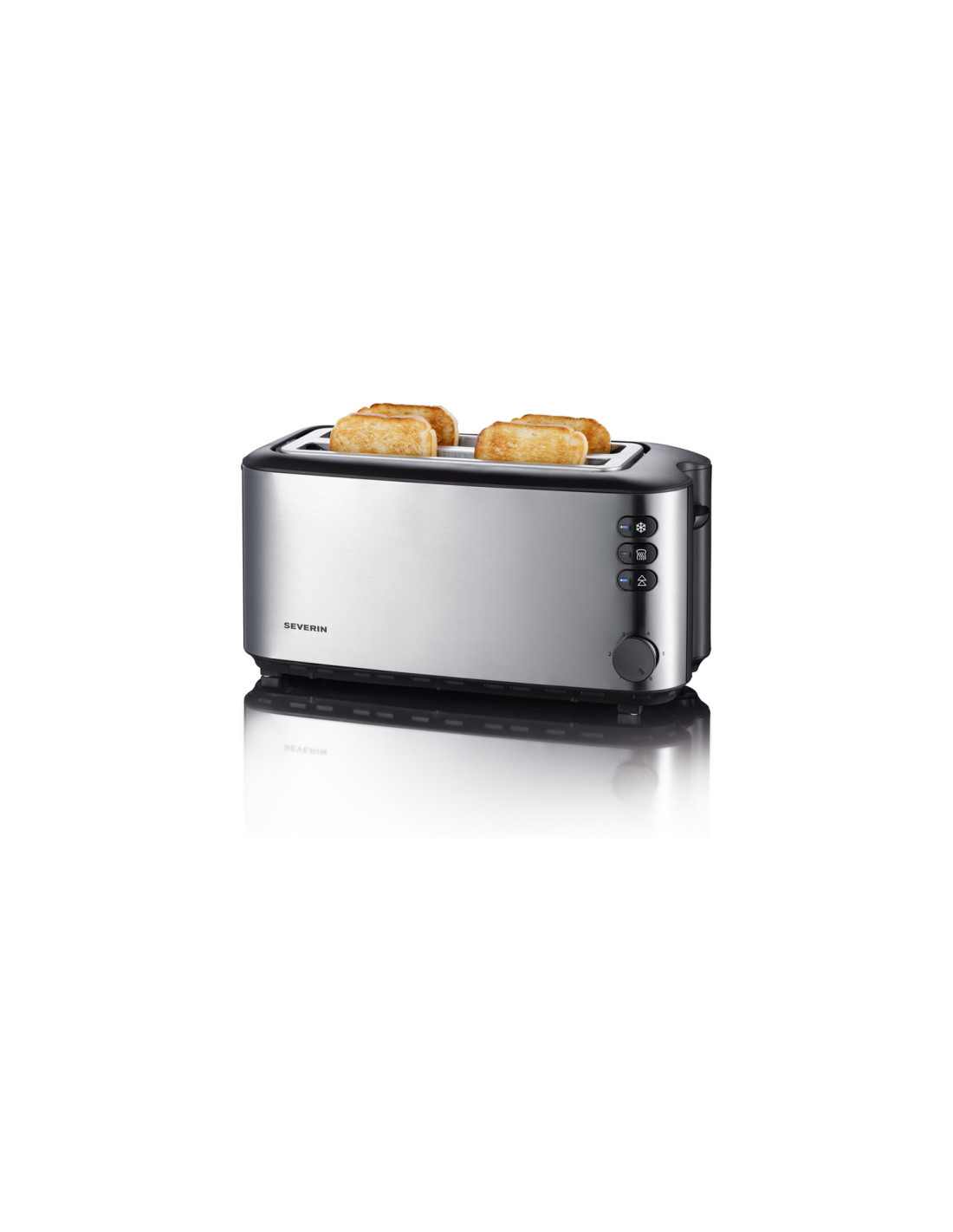 Severin AT 2509 tostadora 4 rebanada(s) 1400 W Acero inoxidable
