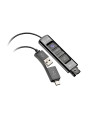 Poly Adaptador negro DA85-M USB a QD compatible con TAA