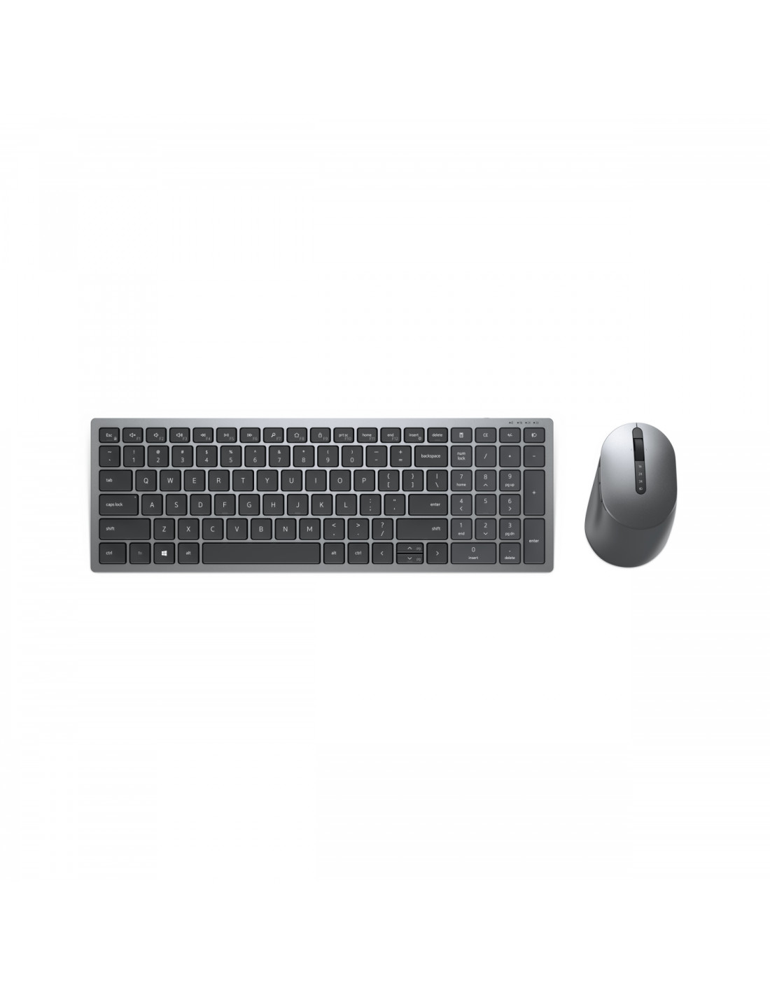 Dell KM7120W teclado y raton rf inalambrico bluetooth qzerty español gris titanio
