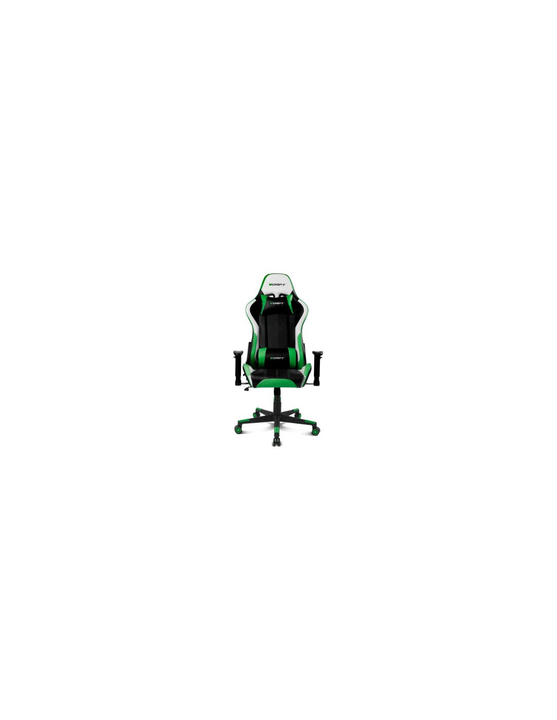 DRIFT DR175 Silla para videojuegos universal Asiento acolchado Negro, Verde, Blanco