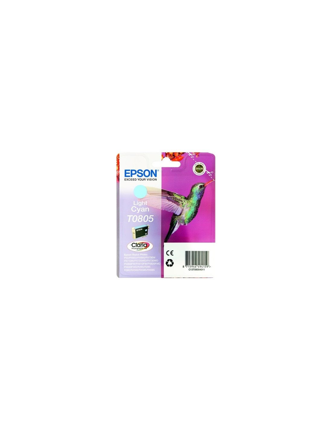 CARTUCHO EPSON T0805 CIAN CLARO C13T08054011