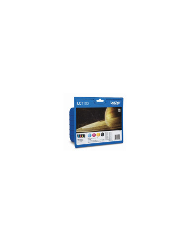 Brother LC1100VALBP cartucho de tinta 4 pieza(s) Original Negro,