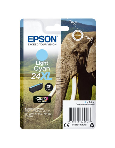 Epson Elephant Cartucho 24XL cian claro